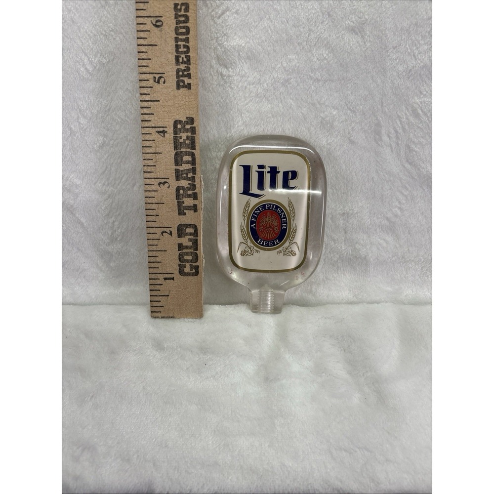 Miller Lite Beer Tap Handle Knob Breweriana Collectible Barware Beer Tap Knob - Picture 2 of 4